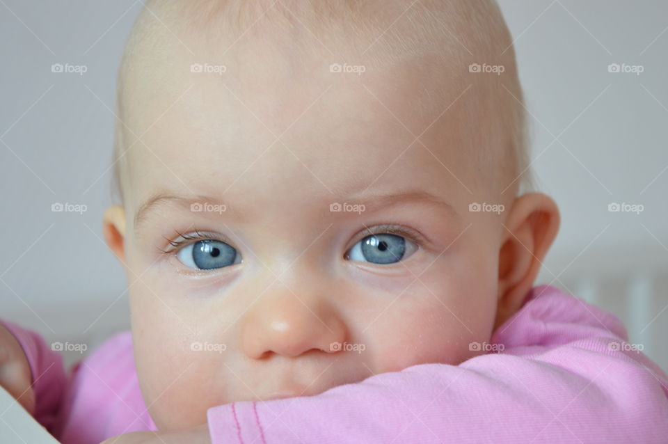 Close-up of a cute baby