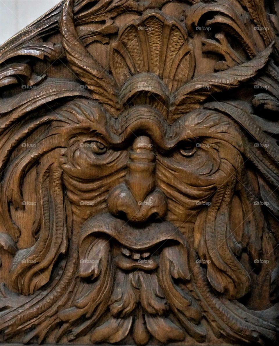 Pew Wood Carving, Prague