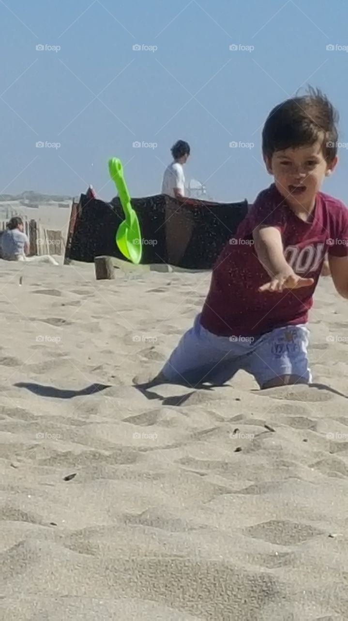 Beach, Sand, Child, Seashore, People