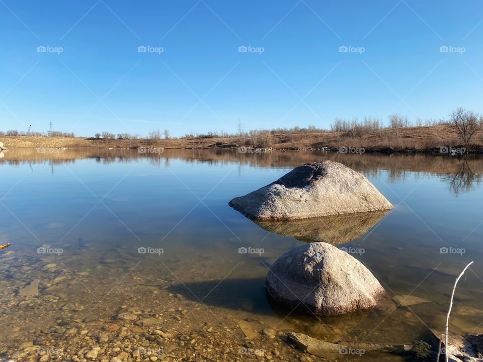 Rocks on the shore line 