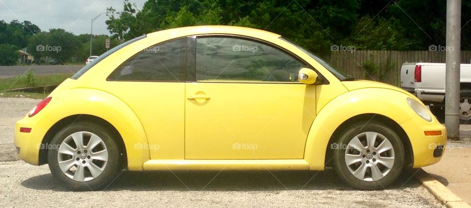 Yellow VW 