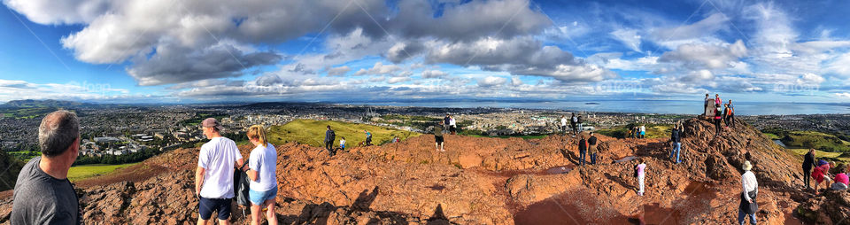 The top of Arthur’s Seat 