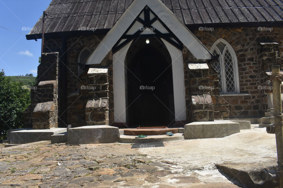 A distance snap of the church entrance