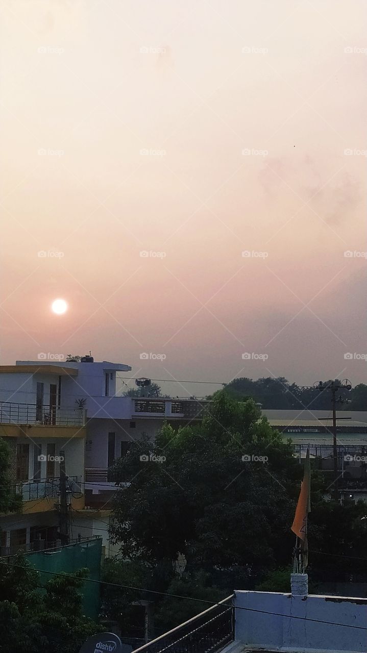 Stillness of sunset hour