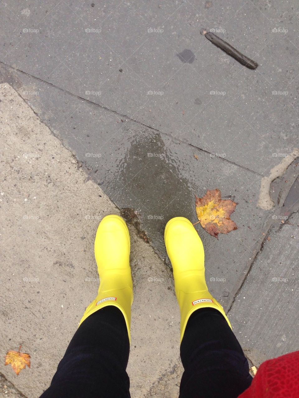 Sunny boots, rainy day