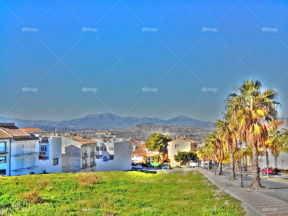 Panoranic view on Alhaurin el Grande, Spain