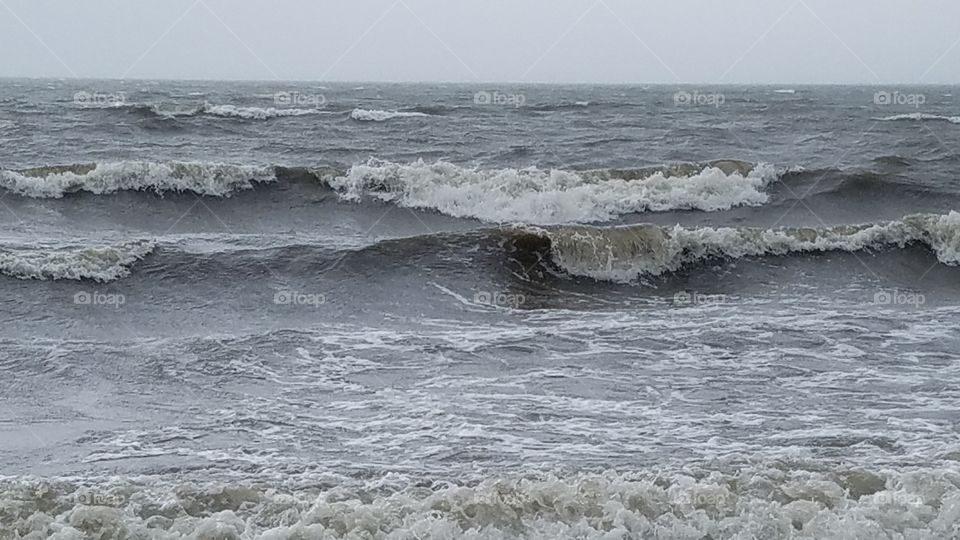 waves stormy surf