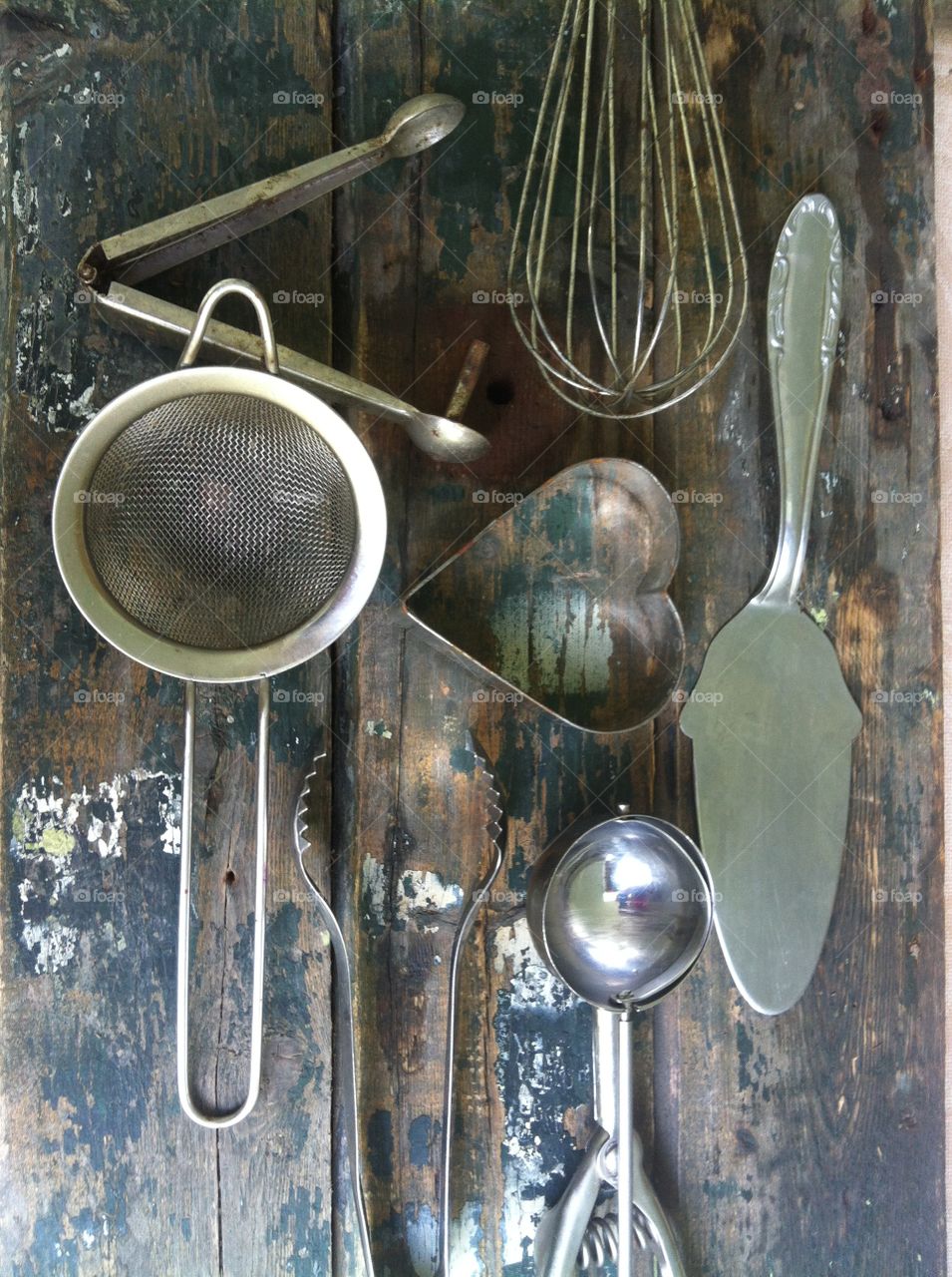 Old kitchen utensils