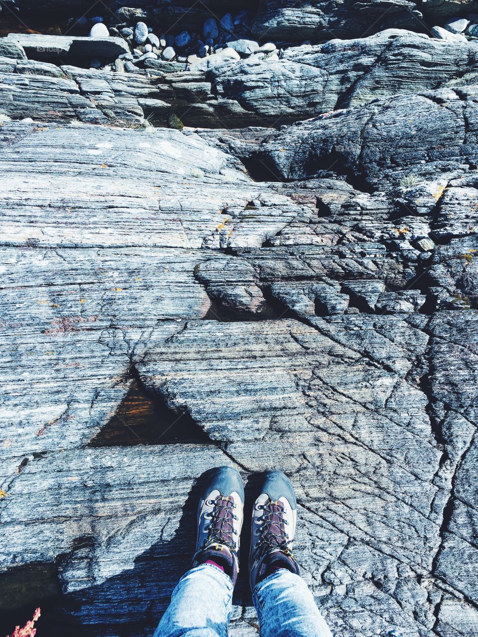 Feet view in Norway 