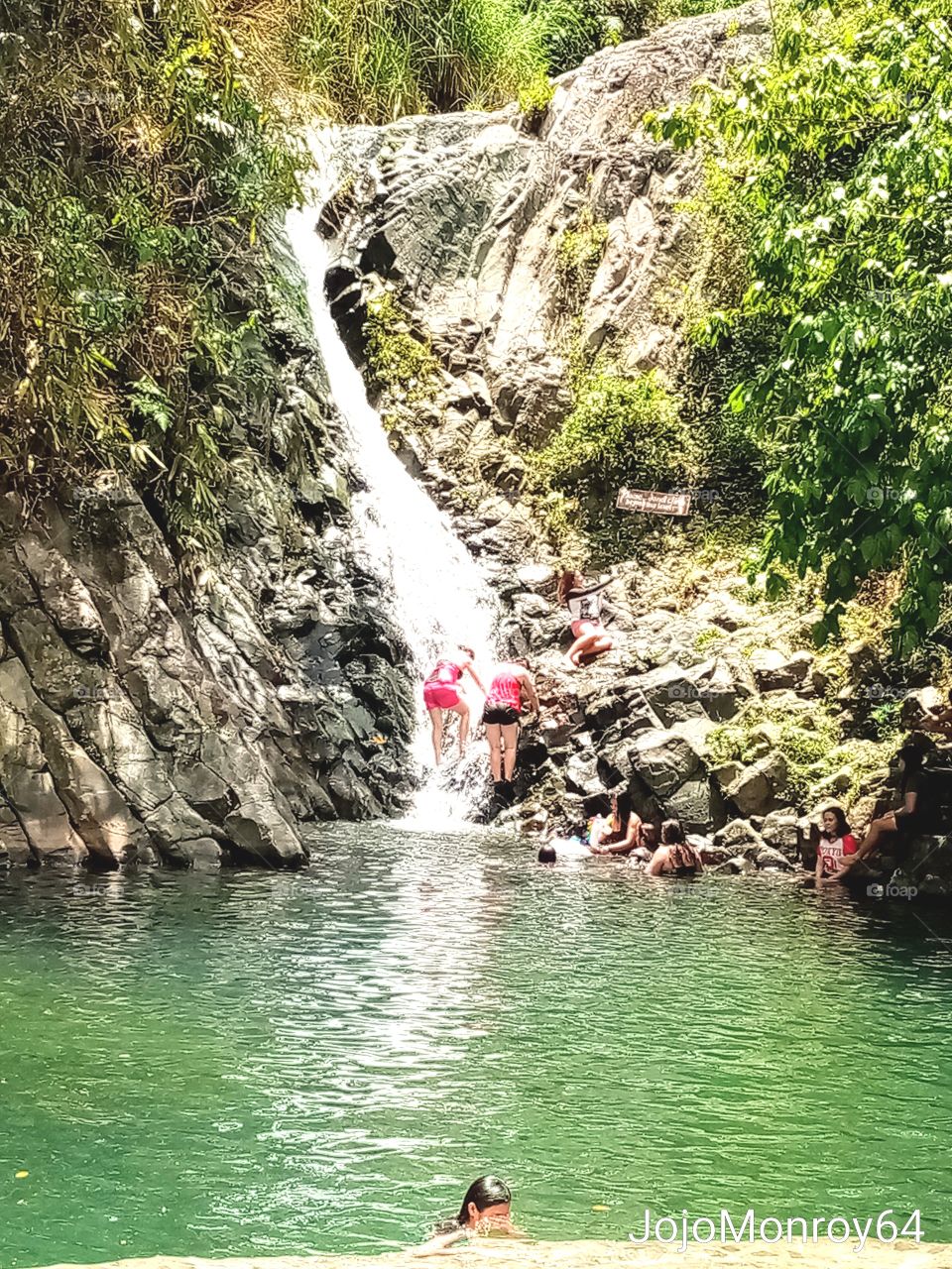 Bathing on the Waterfalls!