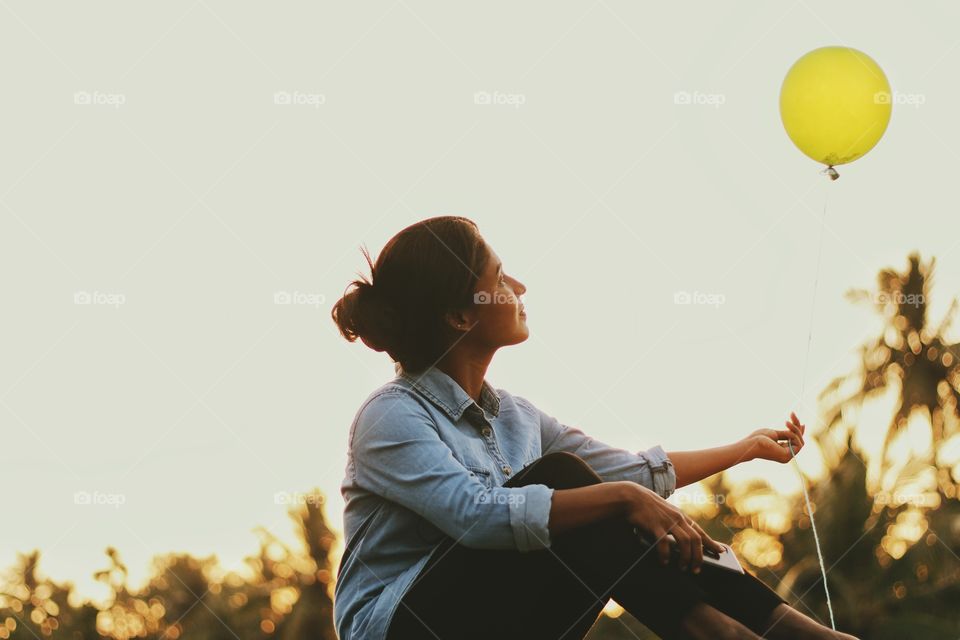 girl with a balloon