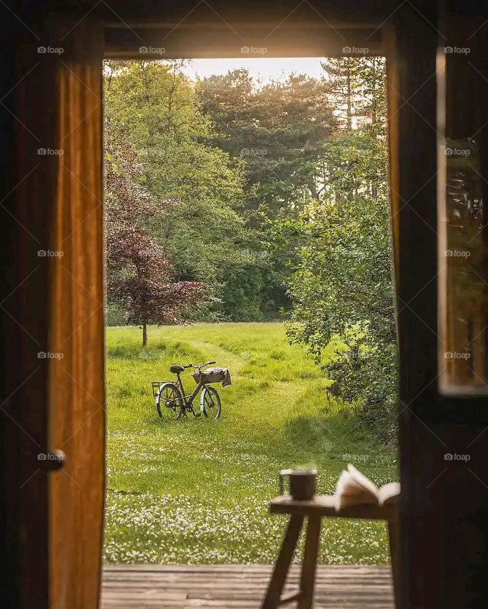 Glory be to God, the magnificent and picturesque view and the natural green trees are a view that is nothing more wonderful than it