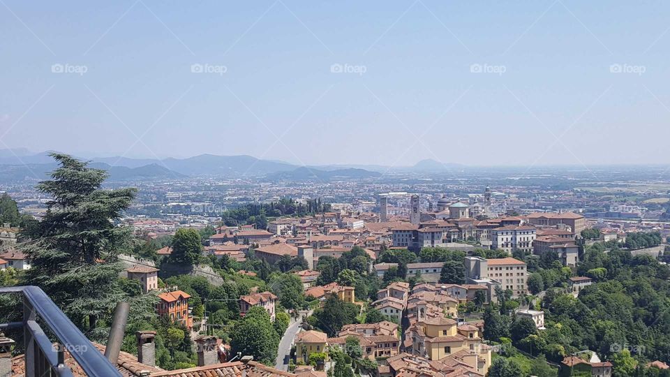 Citta alta Bergamo... Belíssima... Vista Maravilhosa...