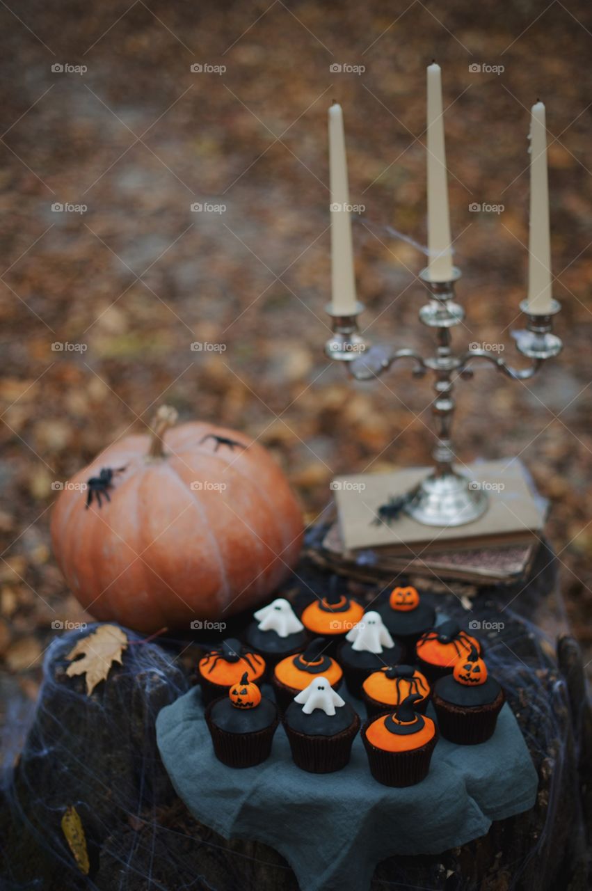 forest, night, holiday, decorations, snacks, fall, orange, black, mystery, Halloween, dark, glowing, candy, flashlight, ginger, fun, cute, fog, gloomy, burning, candle, flame, Jack, face, smile, autumn, symbol, skeleton, dark, above, scary, good, funny, background, lonely, sadness, darkness, magic, event, bat, Ghost, concept, trick, emblem, Phantom, pumpkin face, pumpkin, October, September, werewolf, mage, terrible, grim, supernatural, treat, trick or treat, horrible, wizard, Jack-lantern