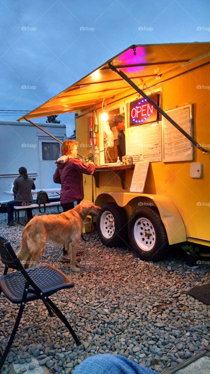 Food carts. Portland, Oregon.