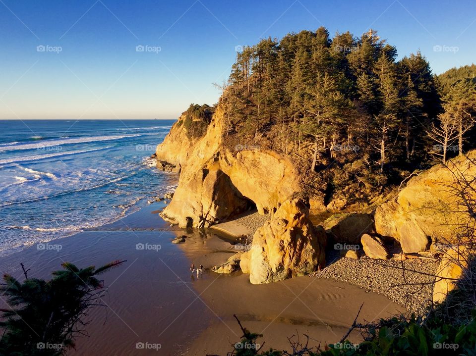 Hug Point Beach, Oregon Coast