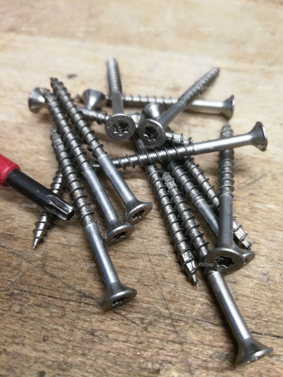 Torx countersunk spax screws, stainless steel