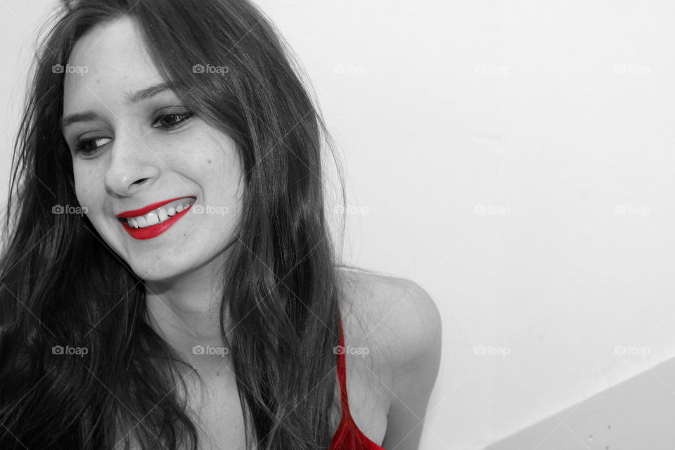 black, white and red