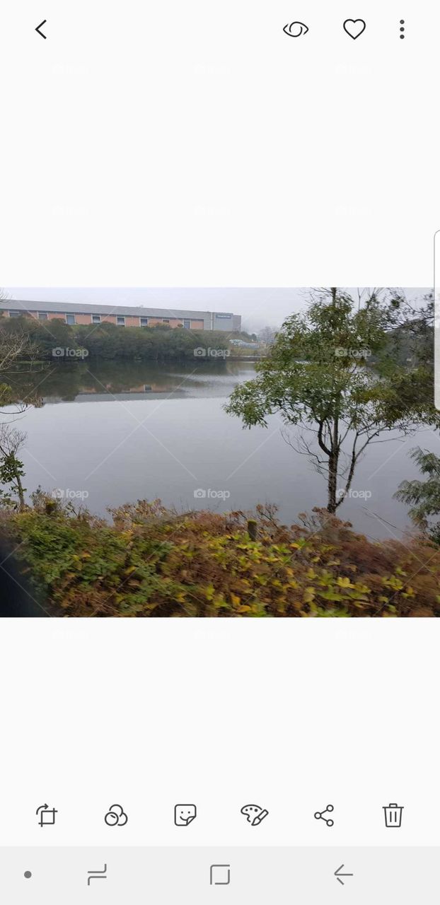 Foto de um lago na cidade de Bento Gonçalves-RS, repare na lindeza