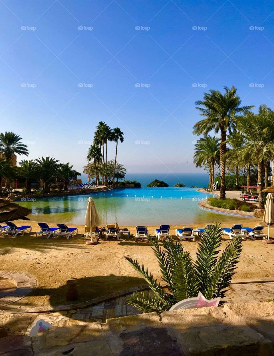 The Sea View from Movenpick Hotel at the Dead Sea Jordania