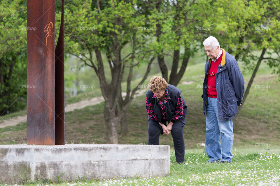 People enjoying spring