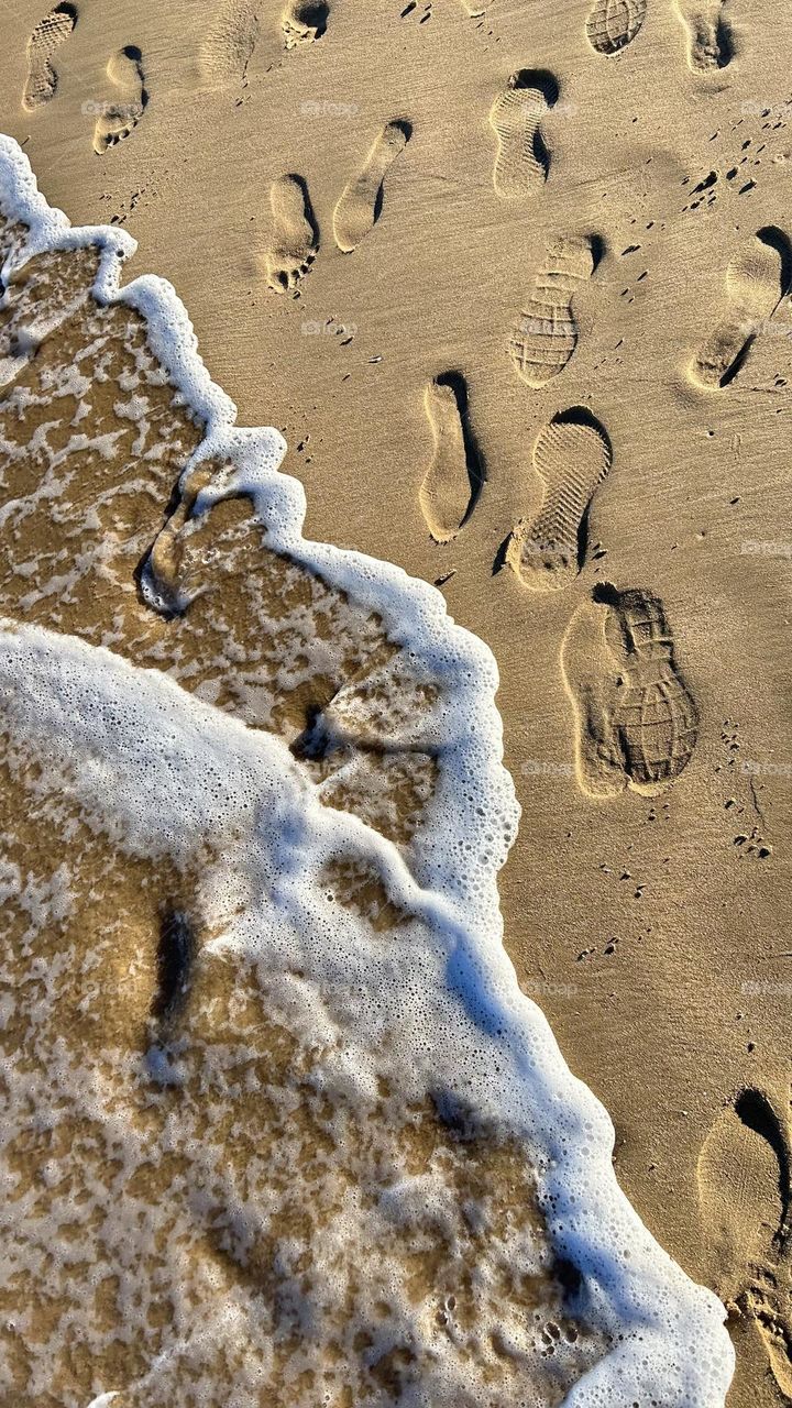 Footprints in the sand