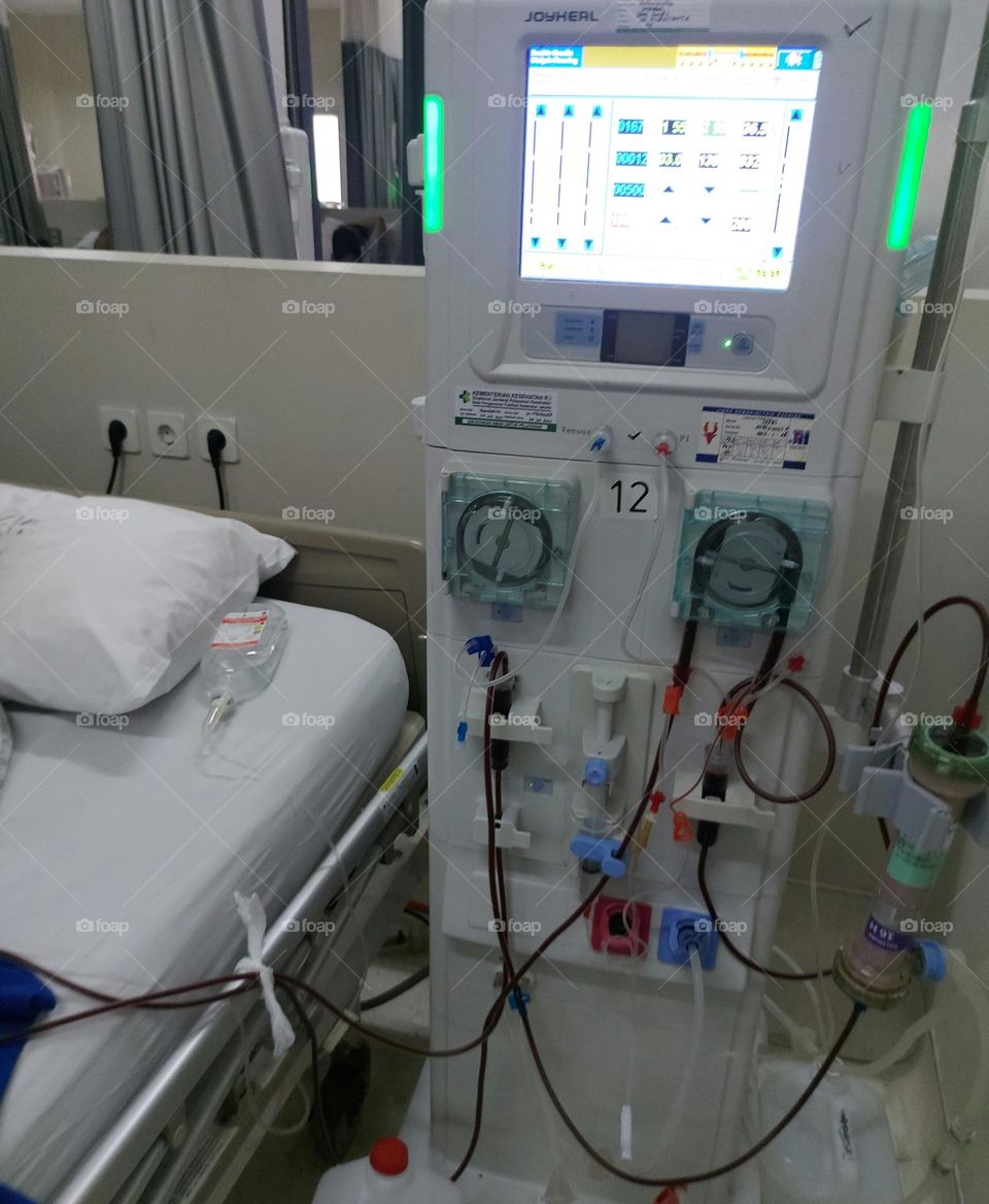 dialysis machine & patient dialysis process