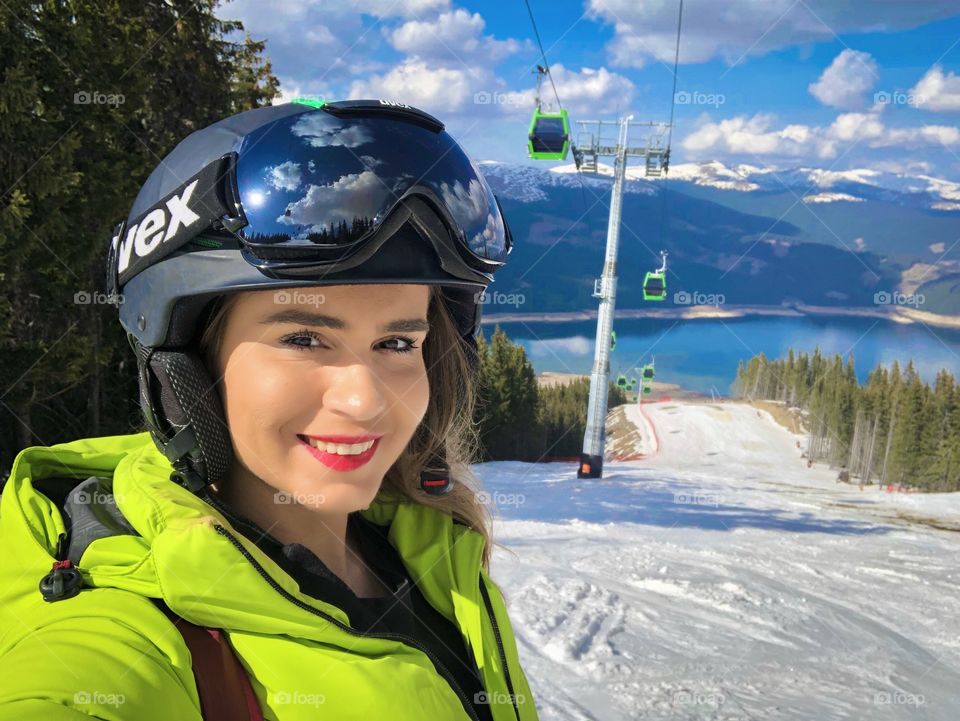 Ski selfie