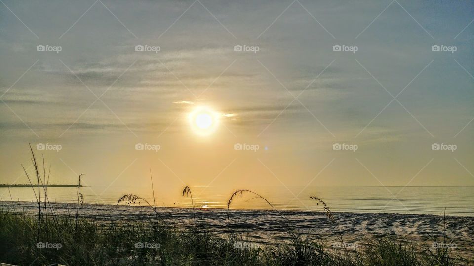 Landscape, Sunset, Beach, Sea, Sky