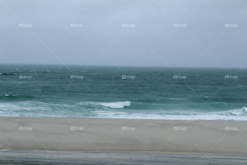 The Atlantic Ocean, Hamptons, NY on a rainy day but still beautiful and better than being at work!