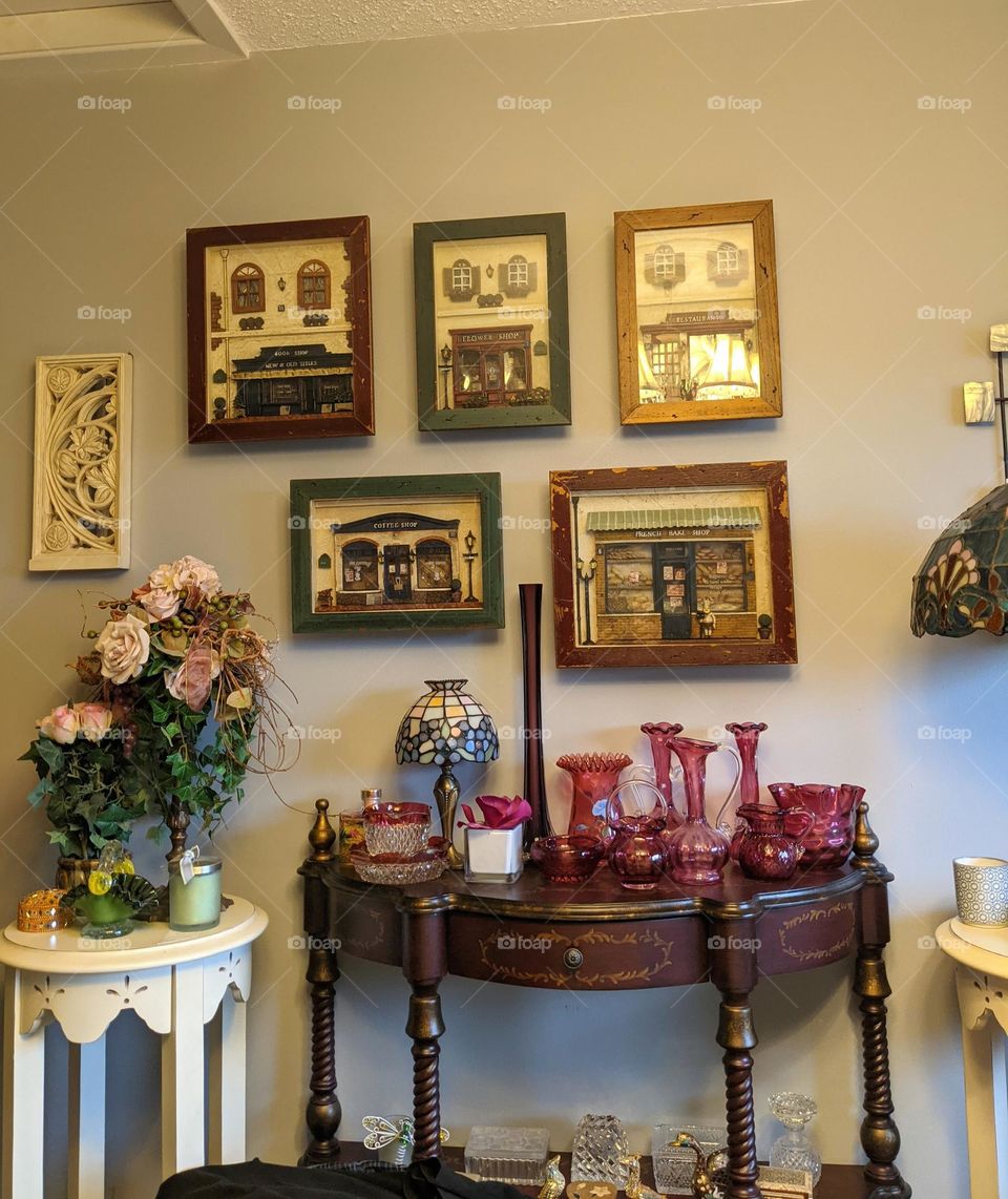 beautiful vintage display