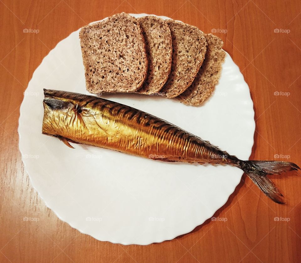 Mackerel and bread