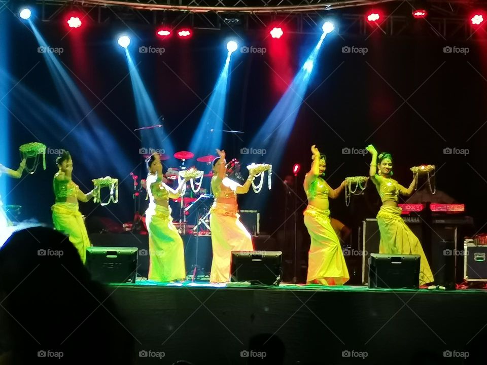 Sri Lankan traditional dance at musical show
