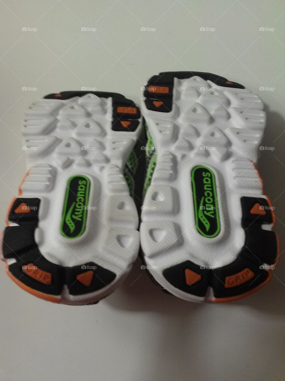 Sole of Toddler Saucony Sneakers