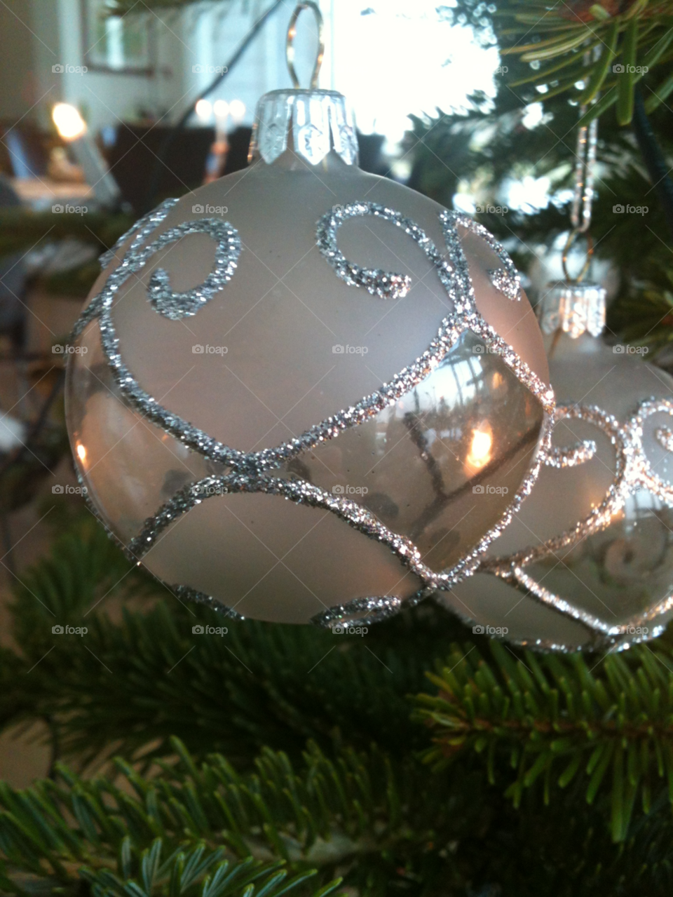 tree christmas silver glas by trasmussen