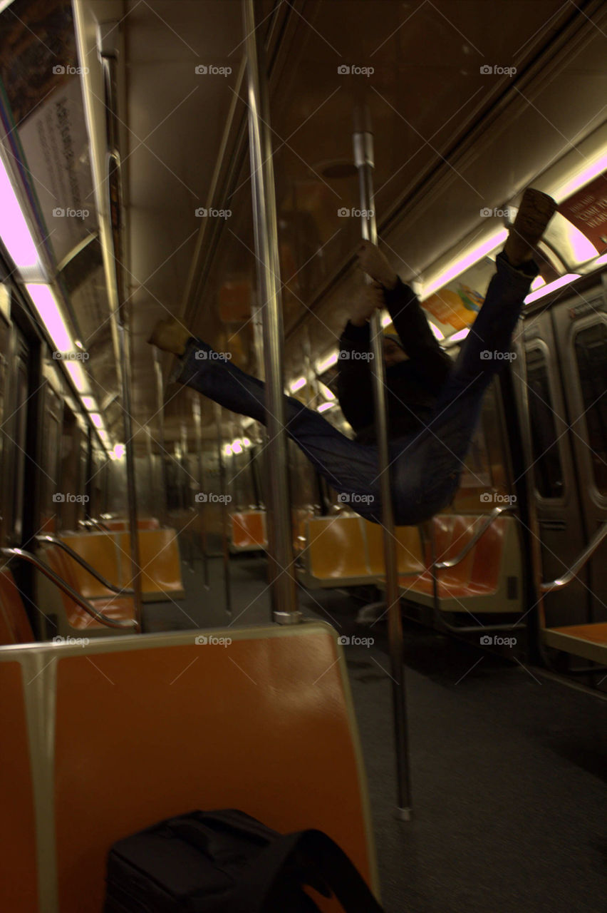 Dancing in the New York subway