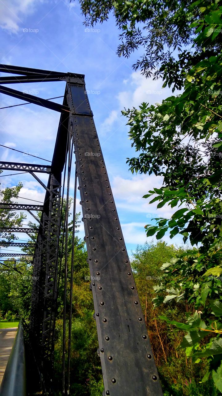 Old bridge inside Riverside Park