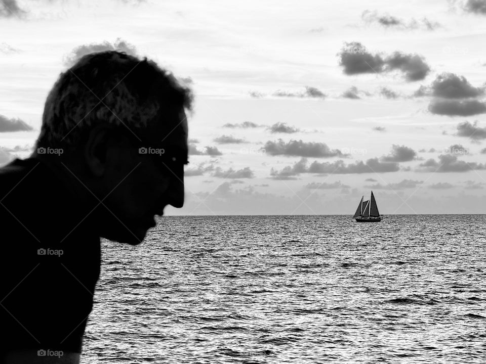 The man who drank the Sea - Black and White Portrait 