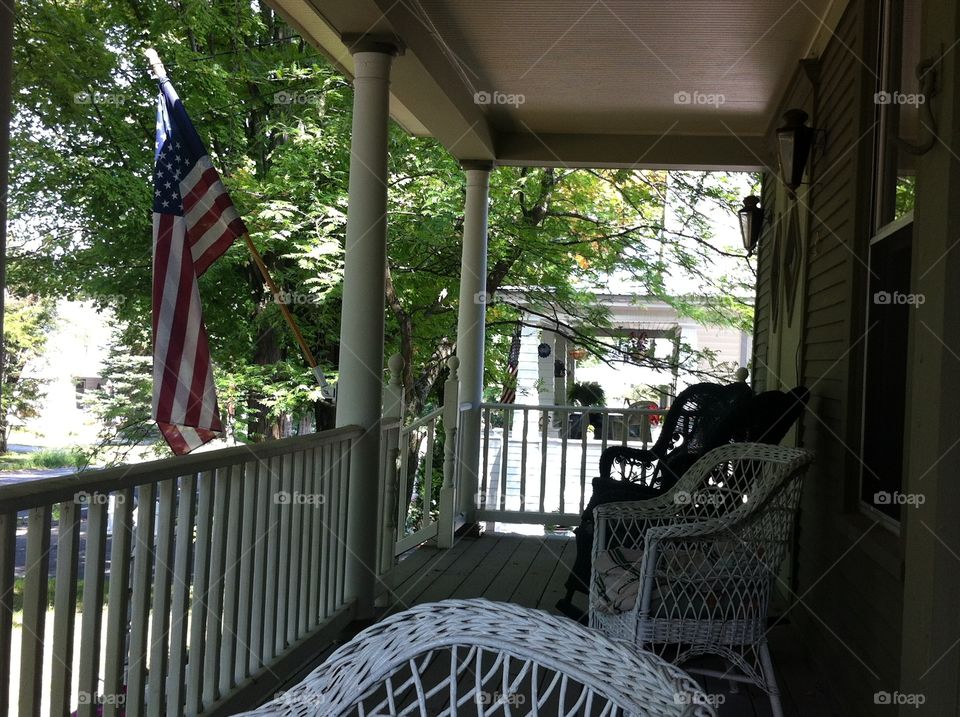 Victorian Porch. Victorian Home in Northern New York State