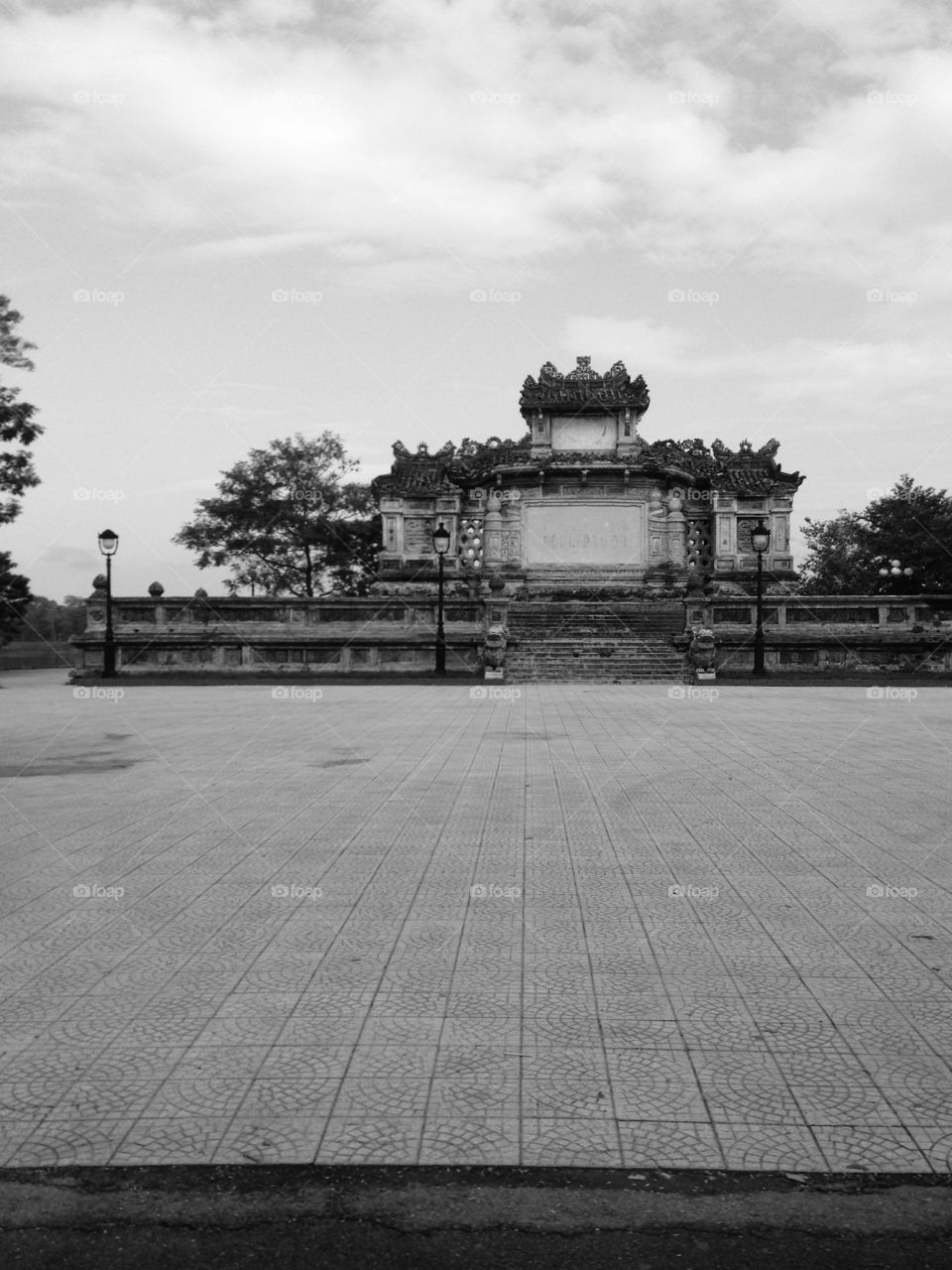 Old structure. Old structure in Hue, Vietnam