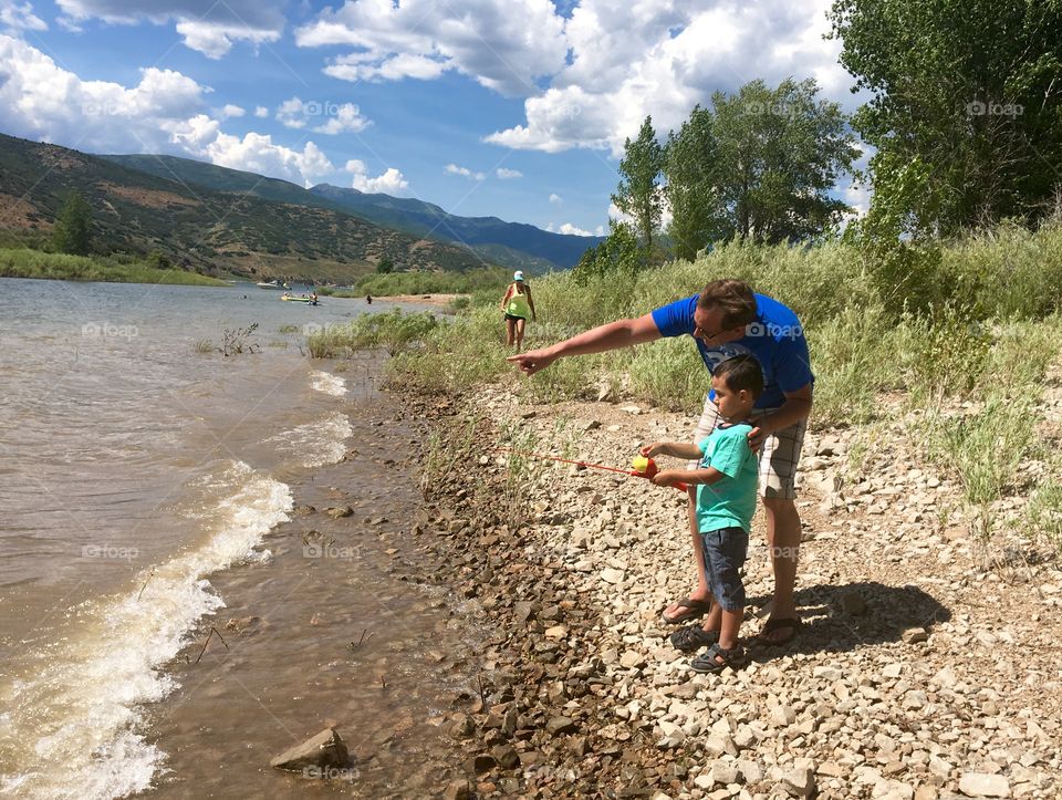 Teaching him to fish