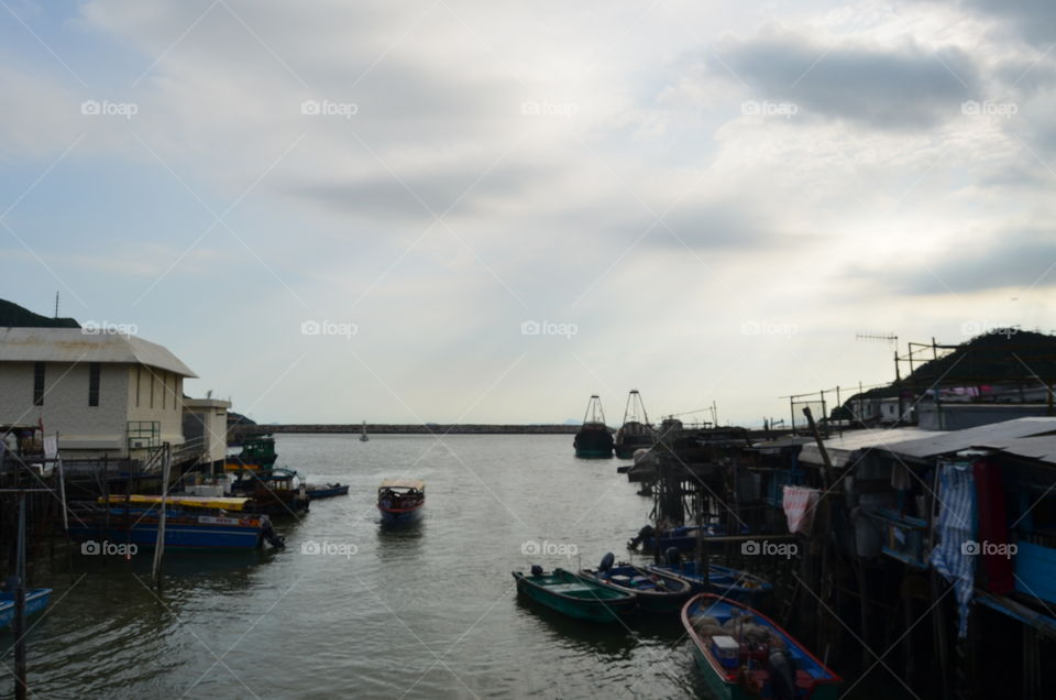 seaport. Tai O village HONG Kong