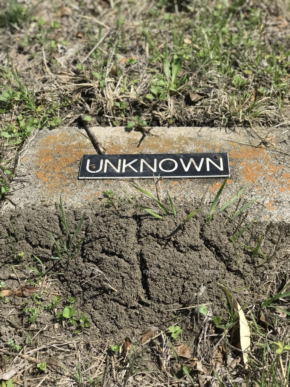 Grave of unknown happenstance 
