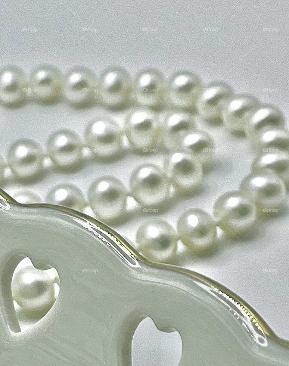 Strand of Pearls and Hearts