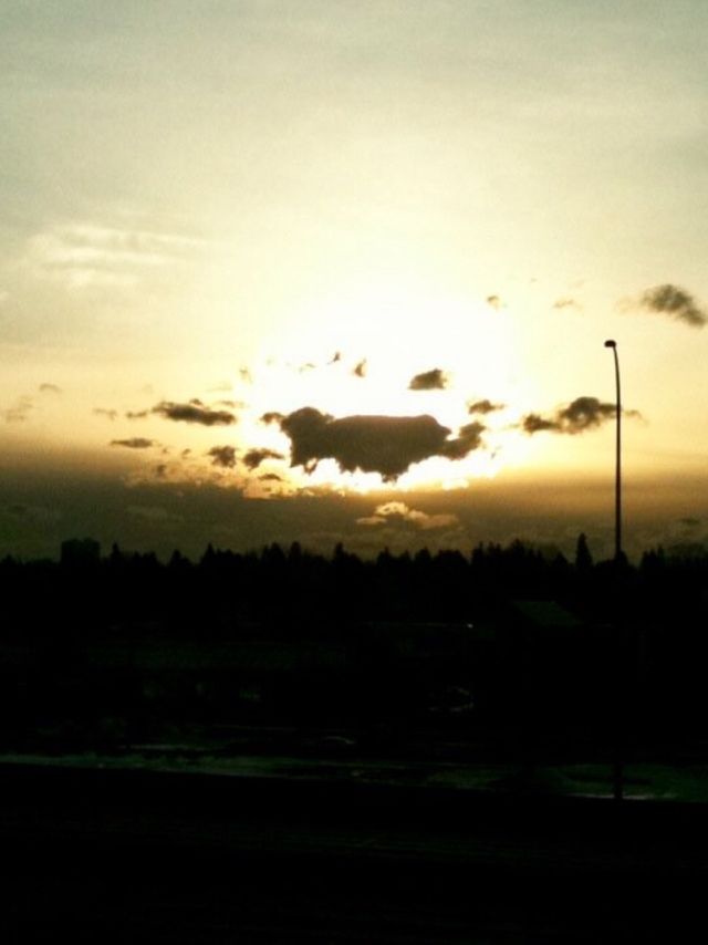 Cloudy sunshine