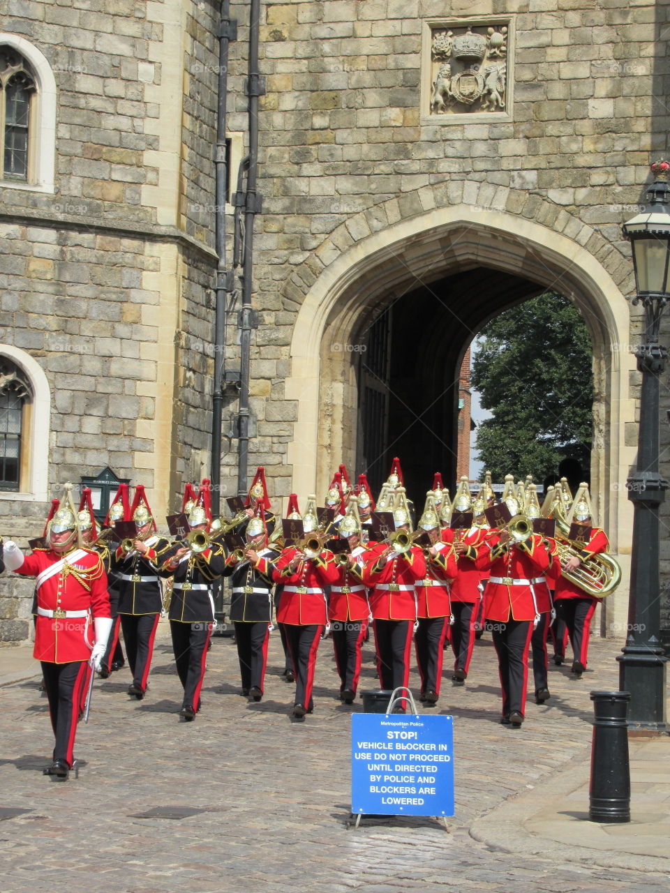 Changing of the guards at windsor castle