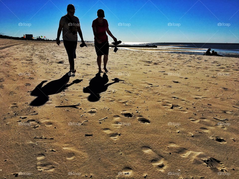 Walking on the Beach