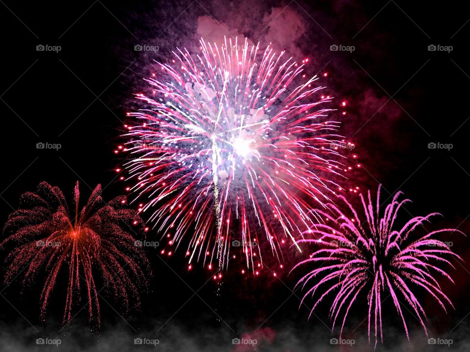 Fireworks display. Fireworks display