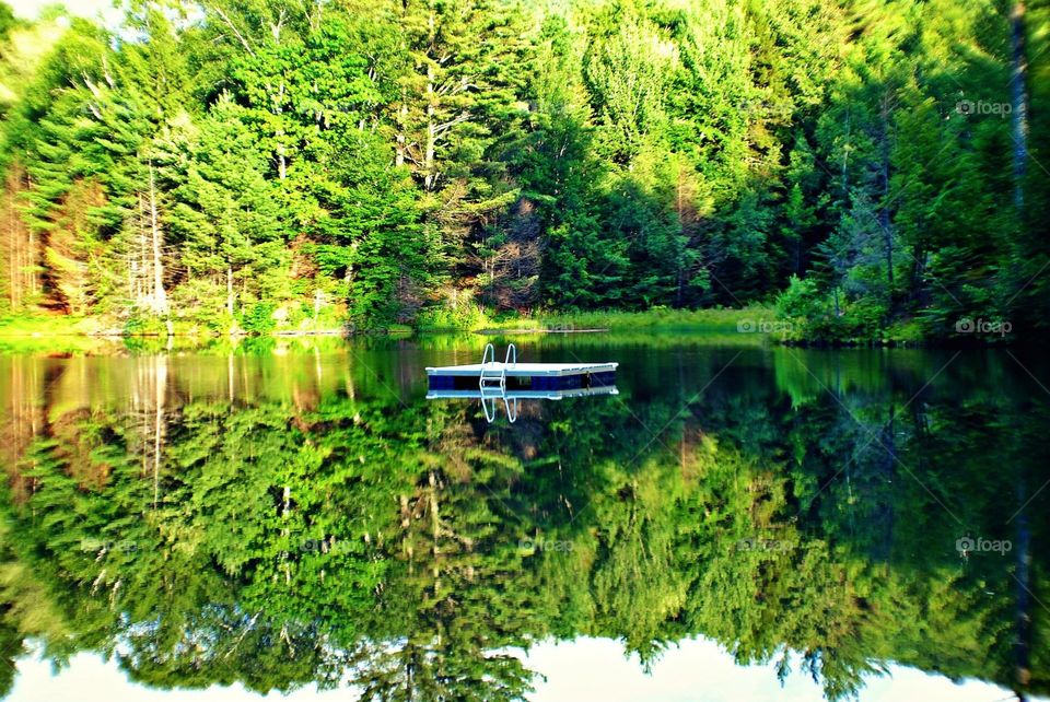 Reflection on the water.