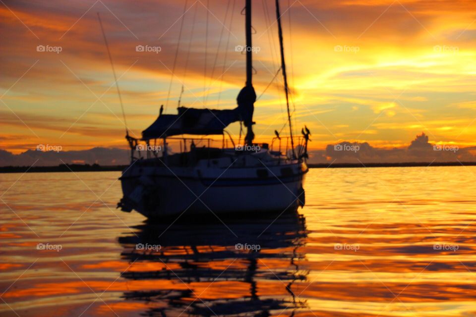 Sailboat sunrise